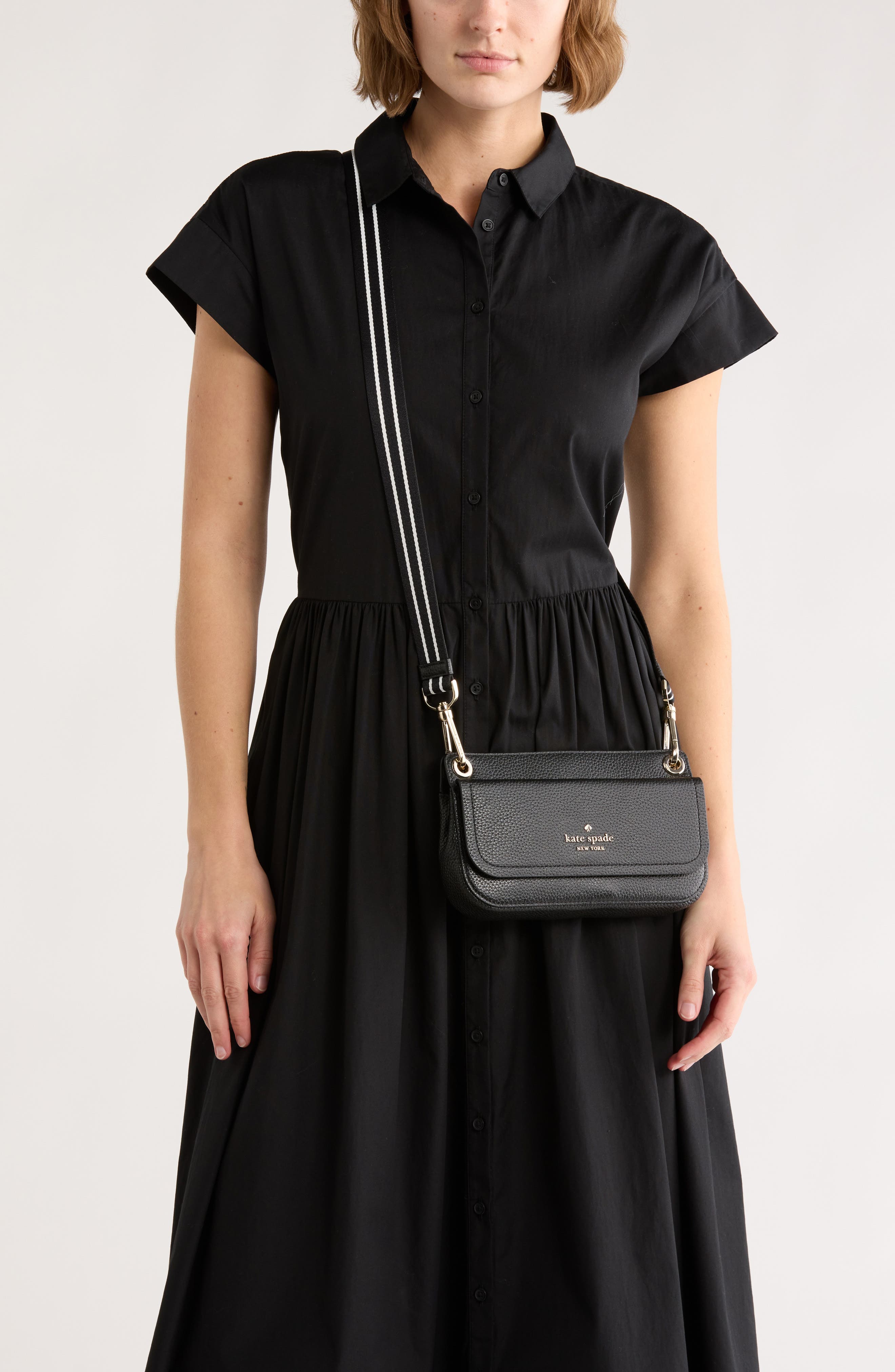 Kate Spade New York small flap crossbody bag and pouch