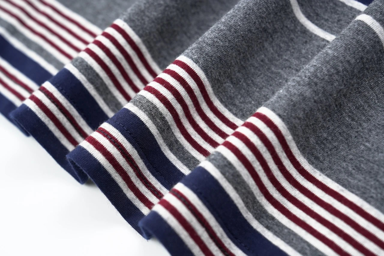 Miu Miu Purple Grey Stripe Crewneck Long Sleeve T-Shirt product photo from LabelPicks