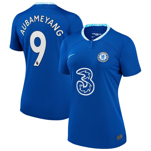 Pierre-Emerick Aubameyang Chelsea Nike Women's 2022/23 Home Breathe Stadium Replica Player Jersey - Blue
