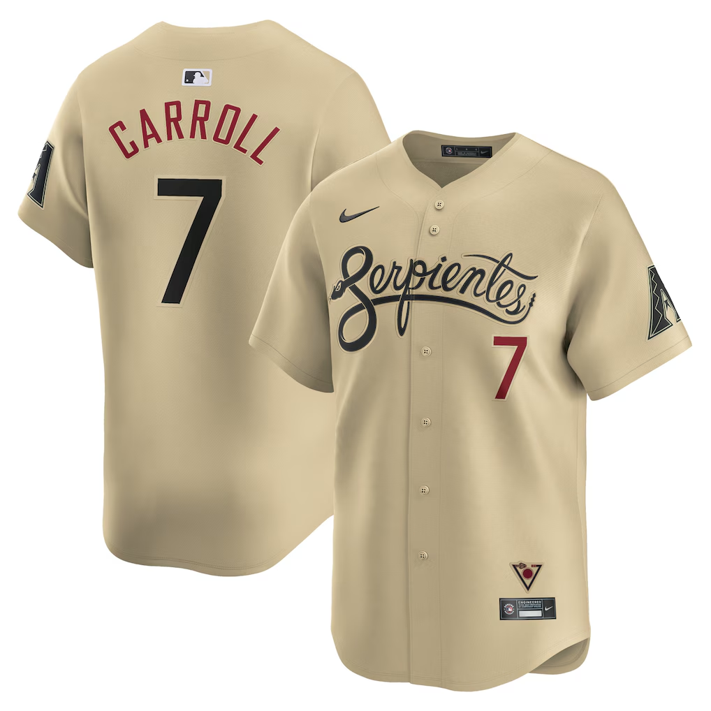 Corbin Carroll  Arizona Diamondbacks Nike City Connect Limited Player Jersey - Sand