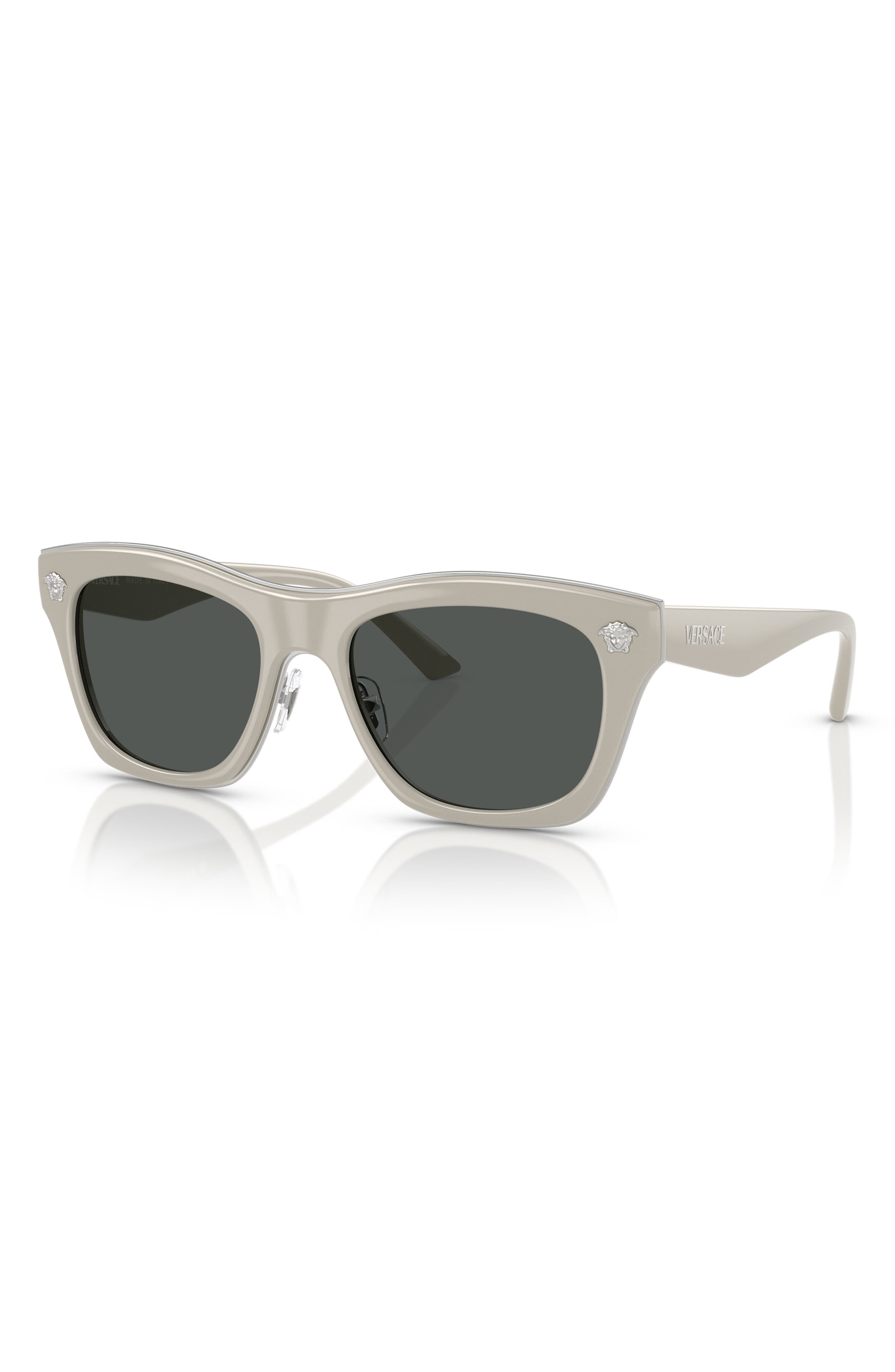 Versace 53mm Rectangular Sunglasses