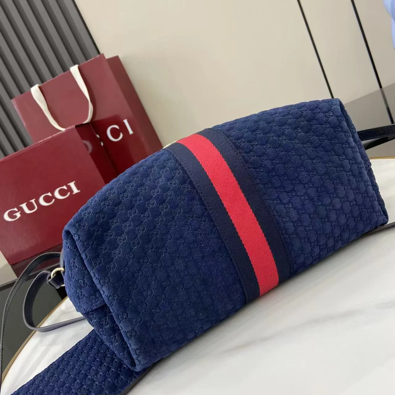 Gucci Blue GG Supreme Canvas Tote Bag product photo from LabelPicks