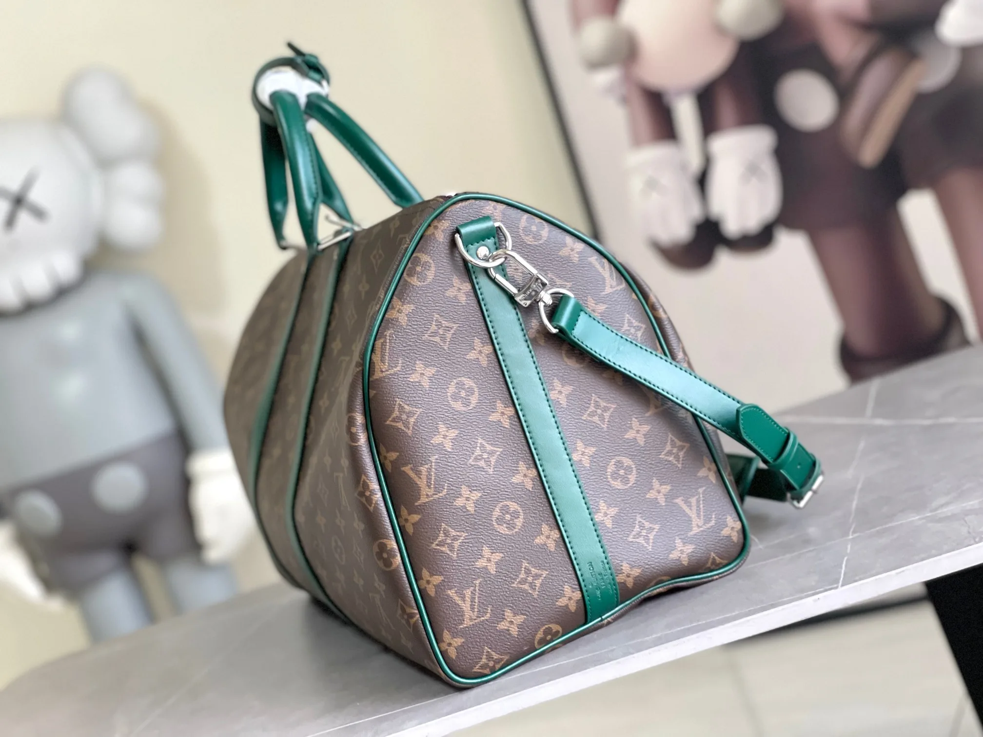 Louis Vuitton Keepall Navy Monogram Canvas Tote Bag product photo from LabelPicks