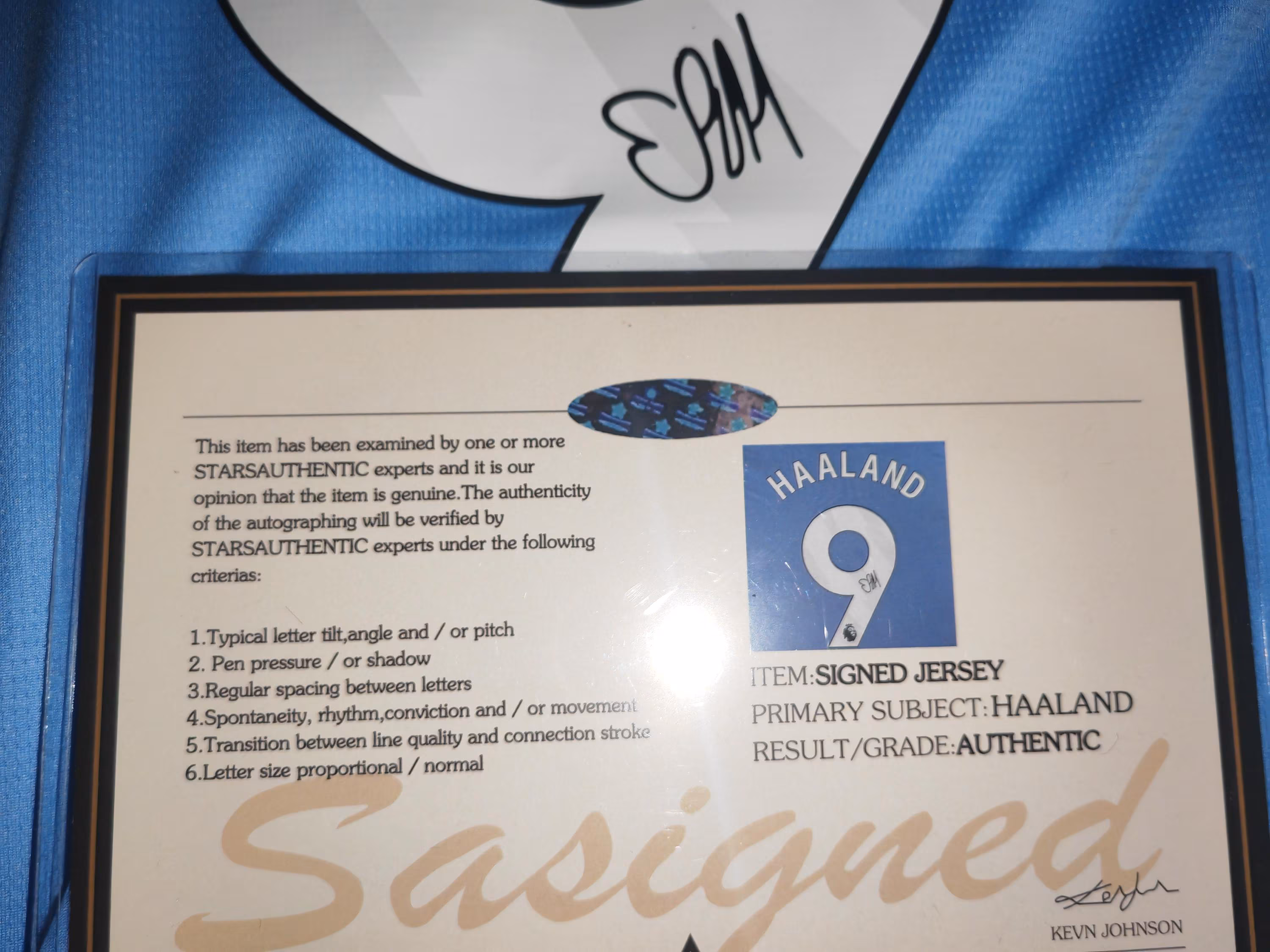 Erling Haaland SIGNED Man City 25/26 Home Jersey/Shirt - COA - 2025