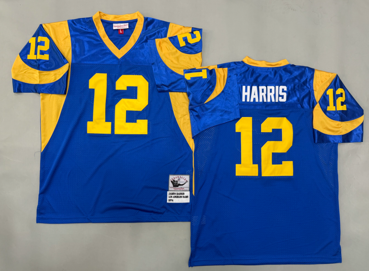 James Harris Los Angeles Rams Authentic Throwback Retired Player Jersey
