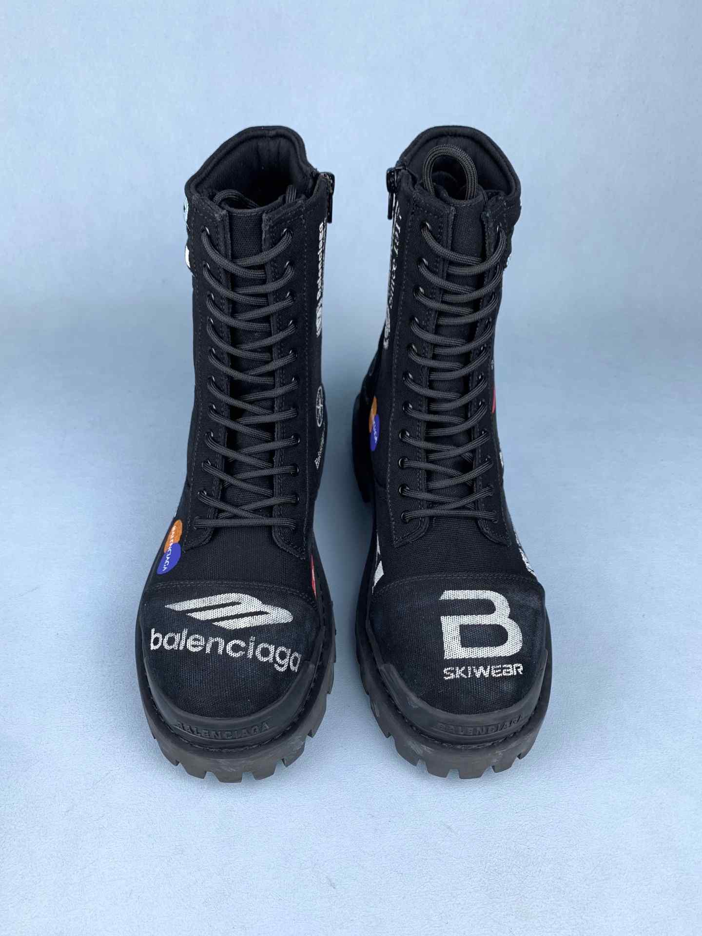 Combat Strike Boot in Black Graphic Print