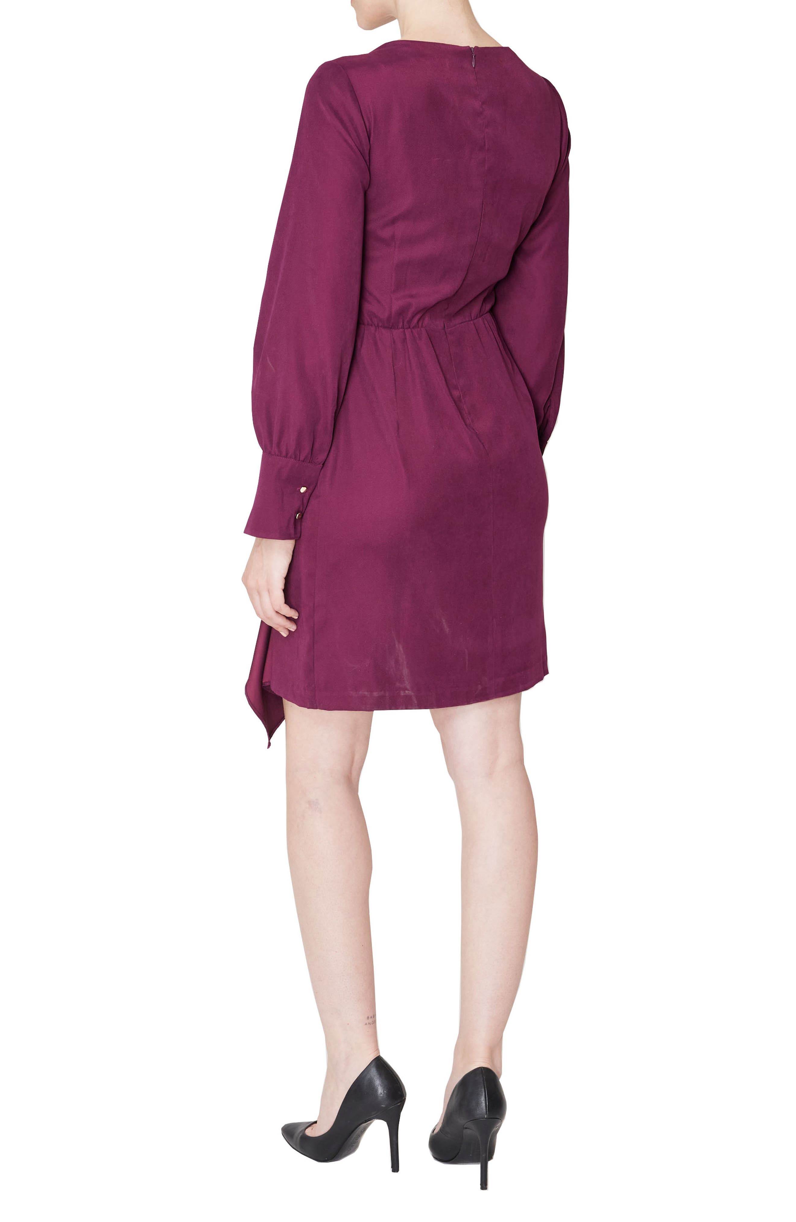 Julia Jordan Ruffle Detail Long Sleeve Dress