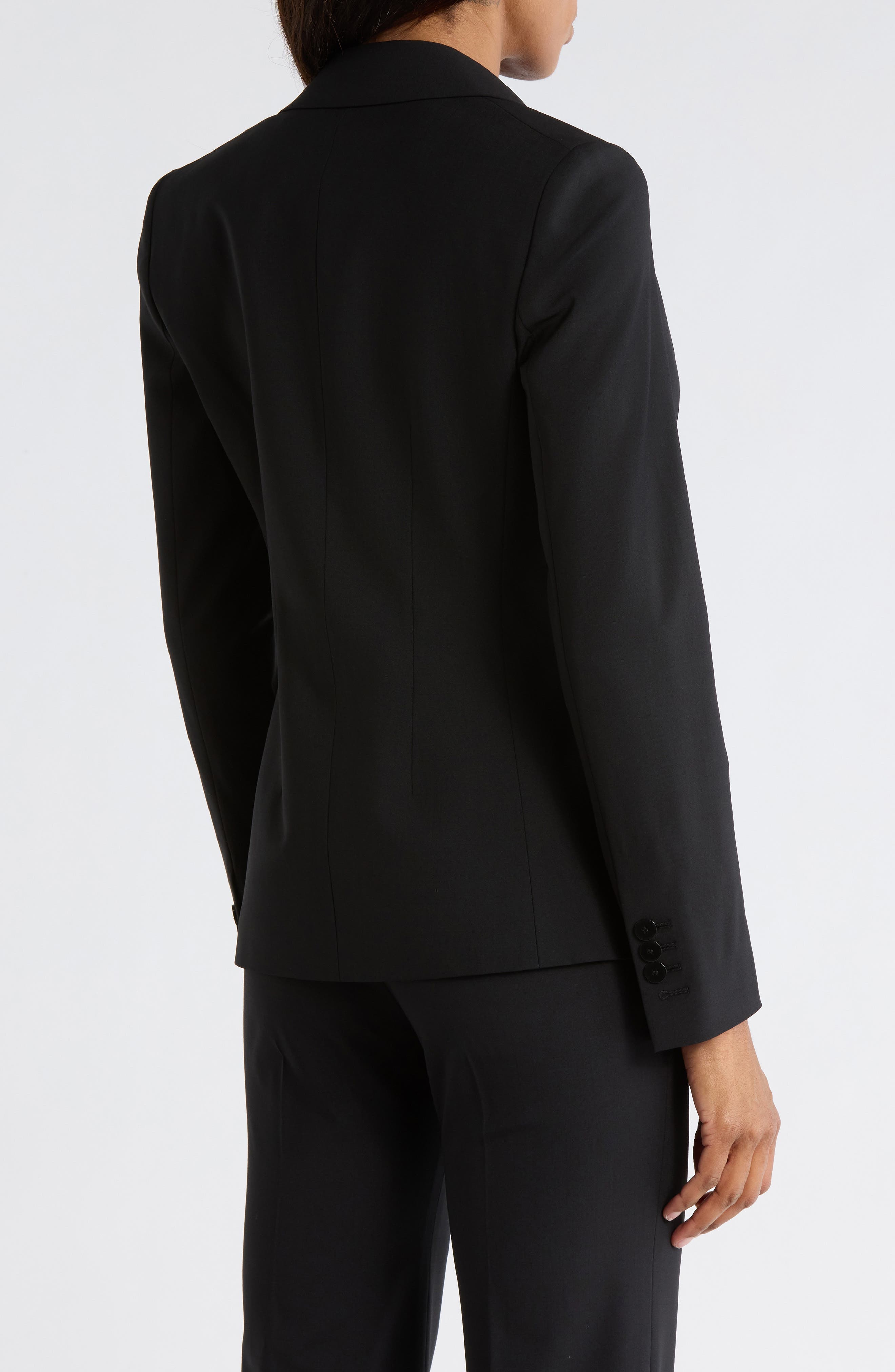 Theory Angled Stretch Wool Blazer