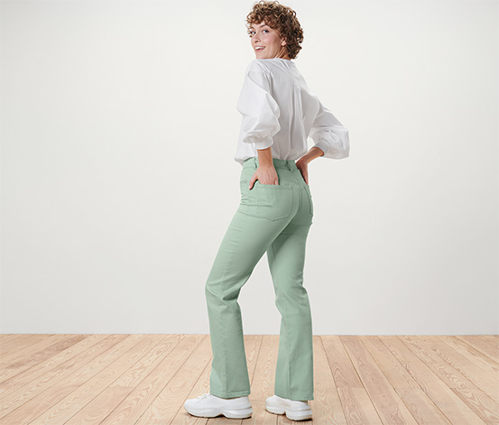Bootcut Jeans – Fit »Lou«, mintgrün