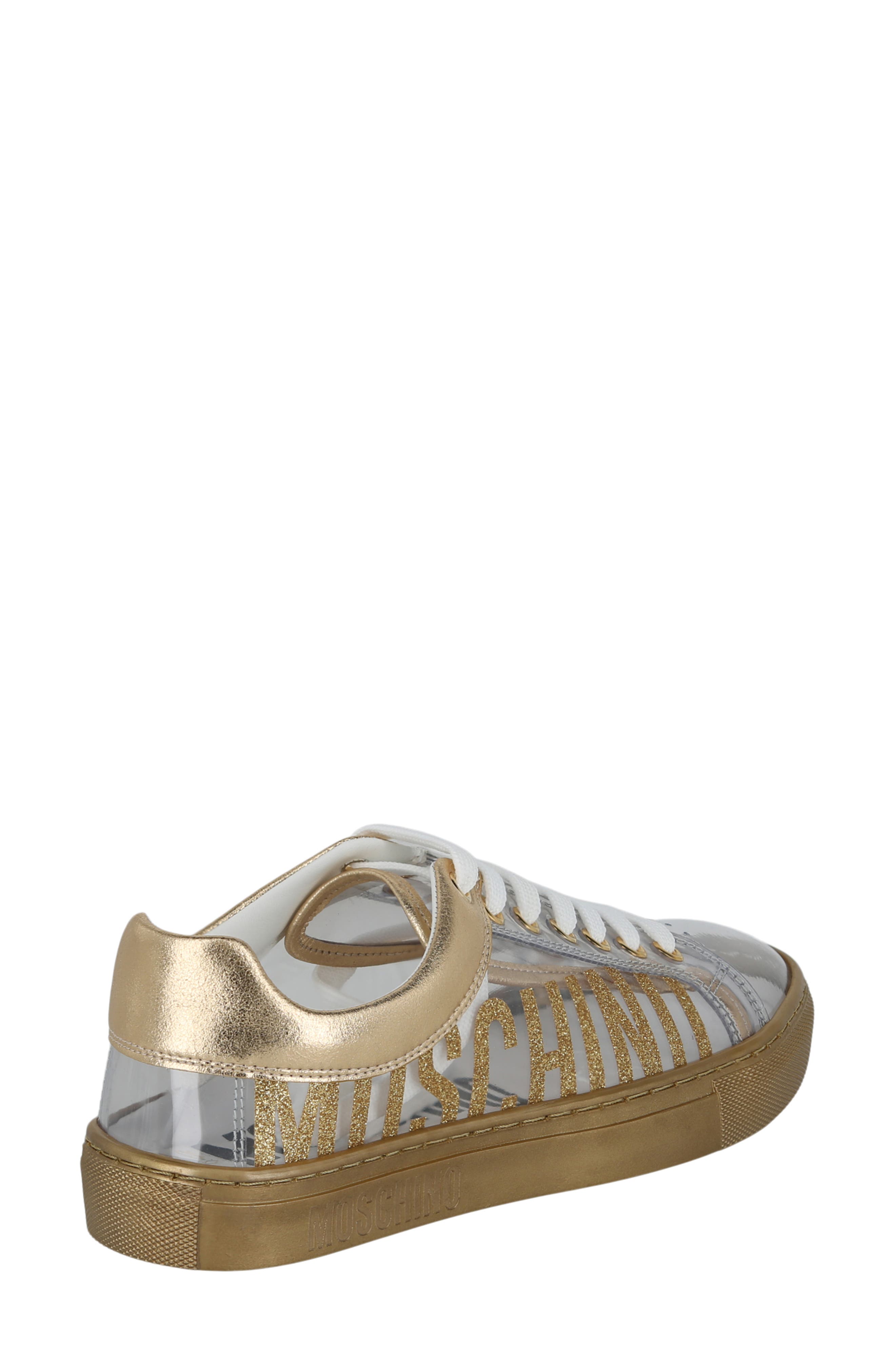 Moschino Metallic Low Top Sneaker