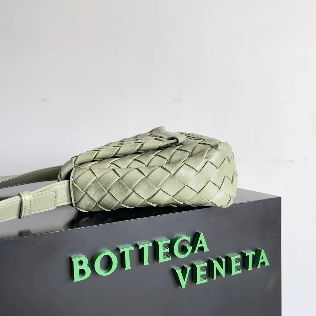 Bottega Veneta Brown Intrecciato Woven Leather Crossbody Bag product photo from LabelPicks