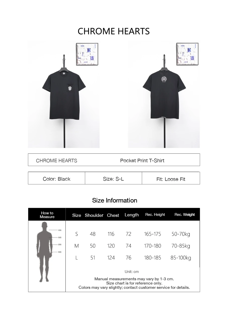 Chrome Hearts Black Pocket Vine Dagger Graphic T-Shirt product photo from LabelPicks