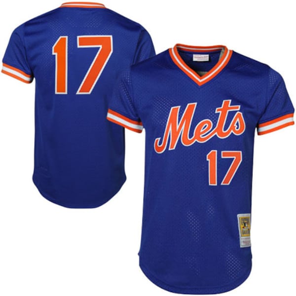 Keith Hernandez New York Mets Cooperstown Mesh Batting Practice Jersey Royal