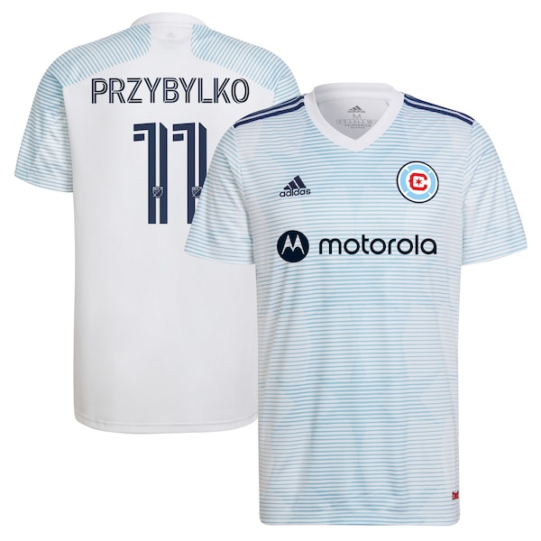 Kacper Przybylko Chicago Fire adidas 2022 Lakefront Kit Replica Player Jersey - White