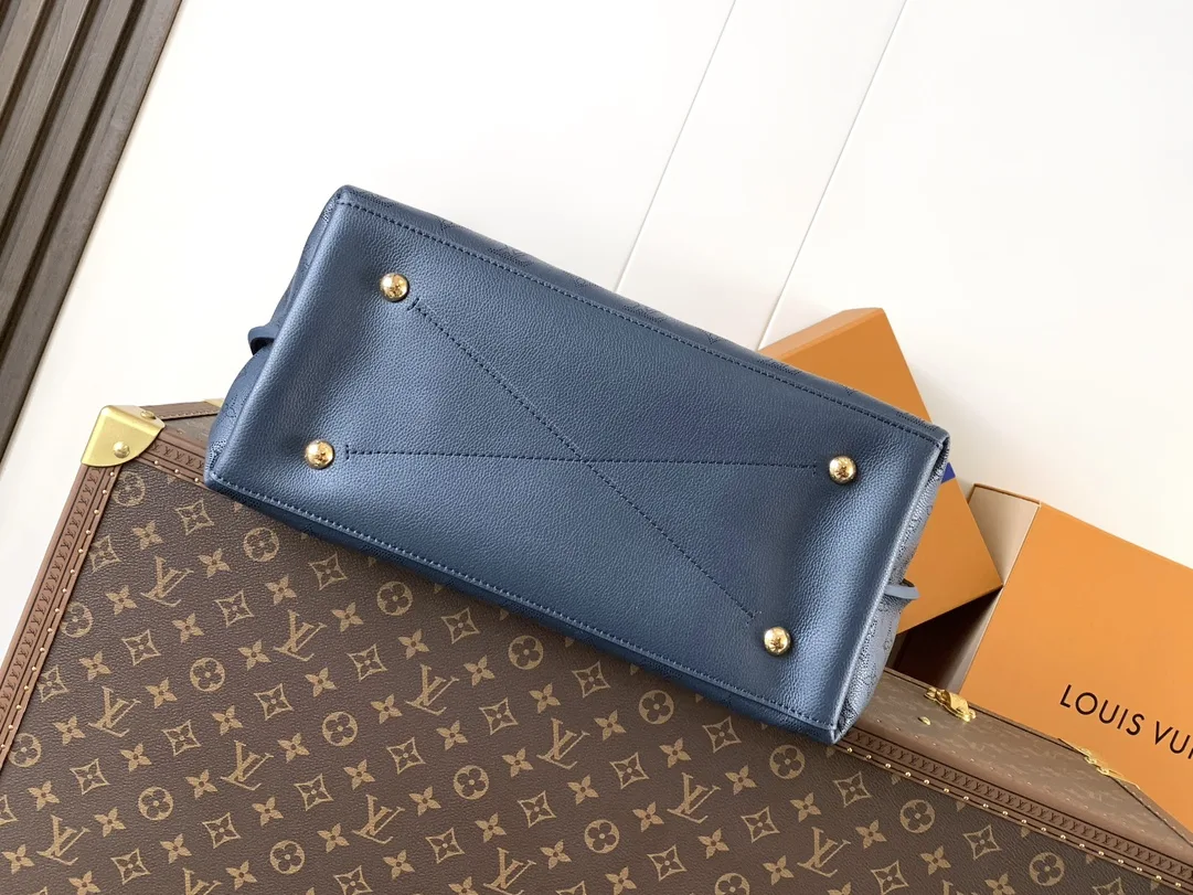 Louis Vuitton Navy Woven Leather Tote Bag product photo from LabelPicks