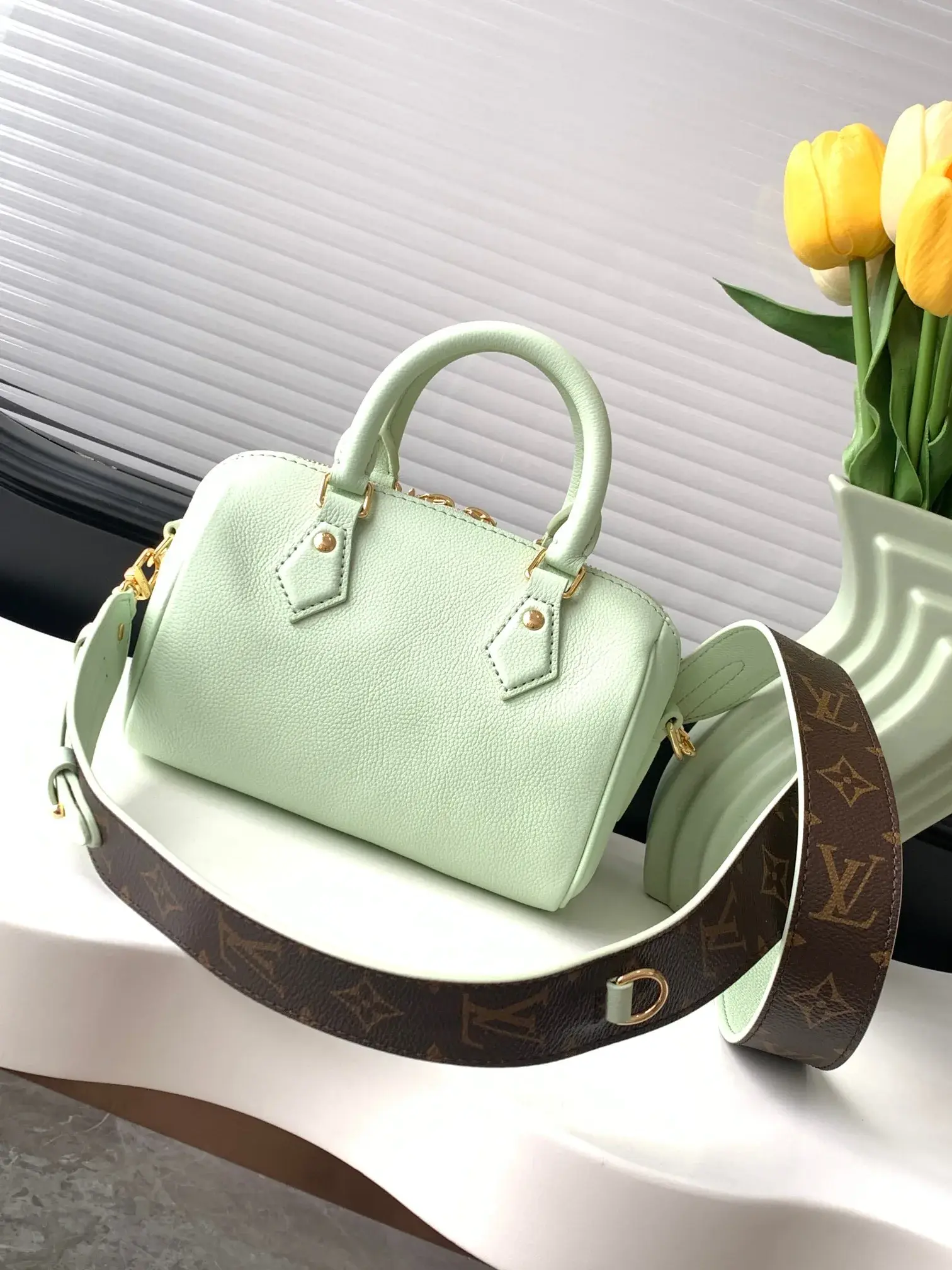 Louis Vuitton Green Speedy Top Handle Bag product photo from LabelPicks