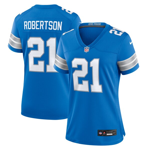Amik Robertson Detroit Lions Nike Women's Team Game Jersey -  Blue