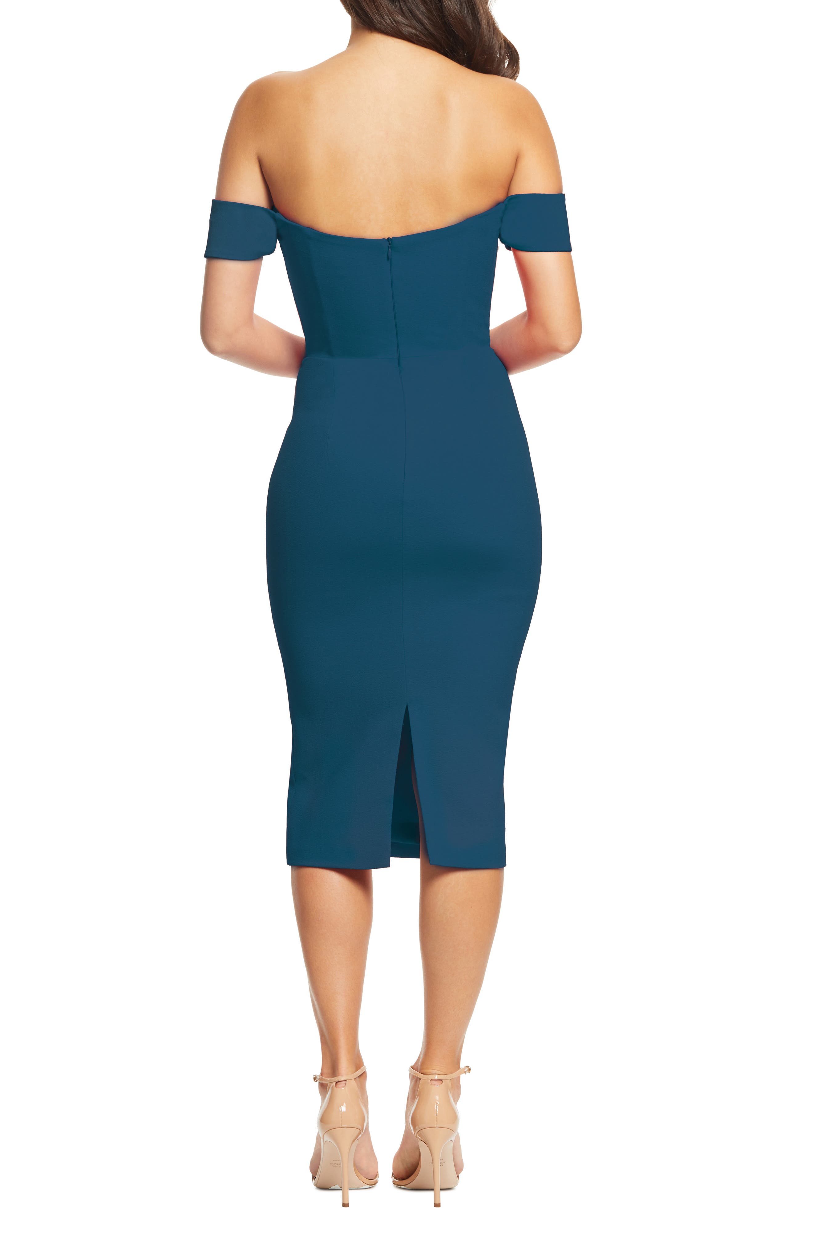 Dress the Population Bailey Off the Shoulder Body-Con Dress