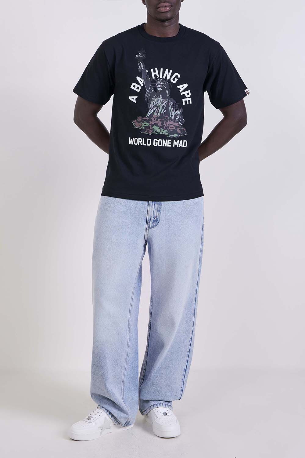 BAPE חולצת טי בגזרה משוחררת