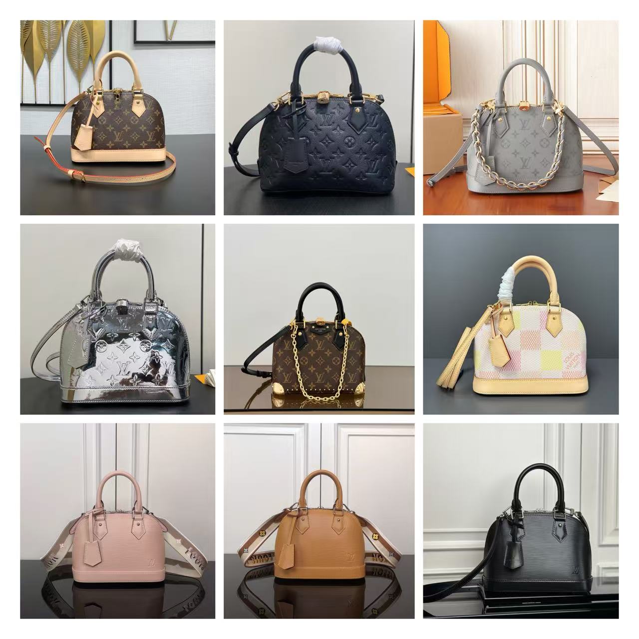 LOUIS VUITTON Alma BB / Cowhide leather / Vegetable-tanned leather / 23.5CM