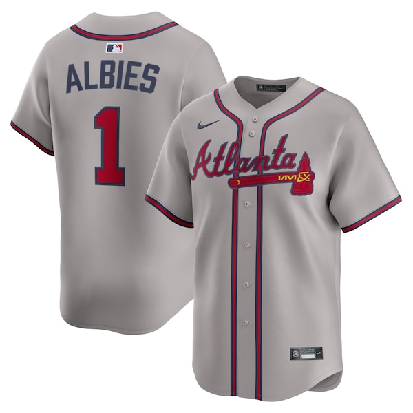 Ozzie Albies Atlanta Braves Nike Road Limited Player Jersey - Gray