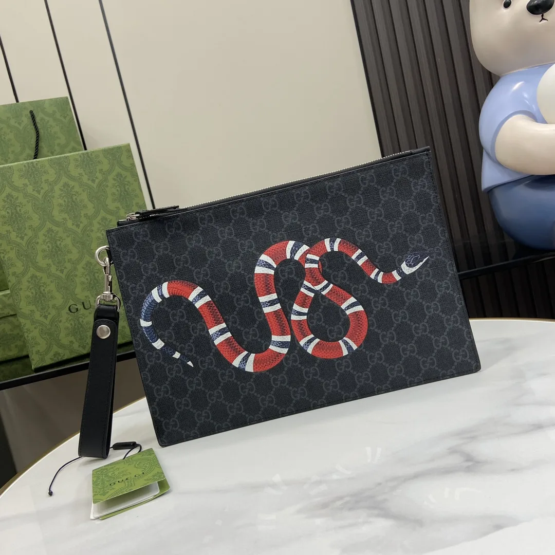 Gucci Black Ophidia GG Supreme Canvas Clutch product photo from LabelPicks