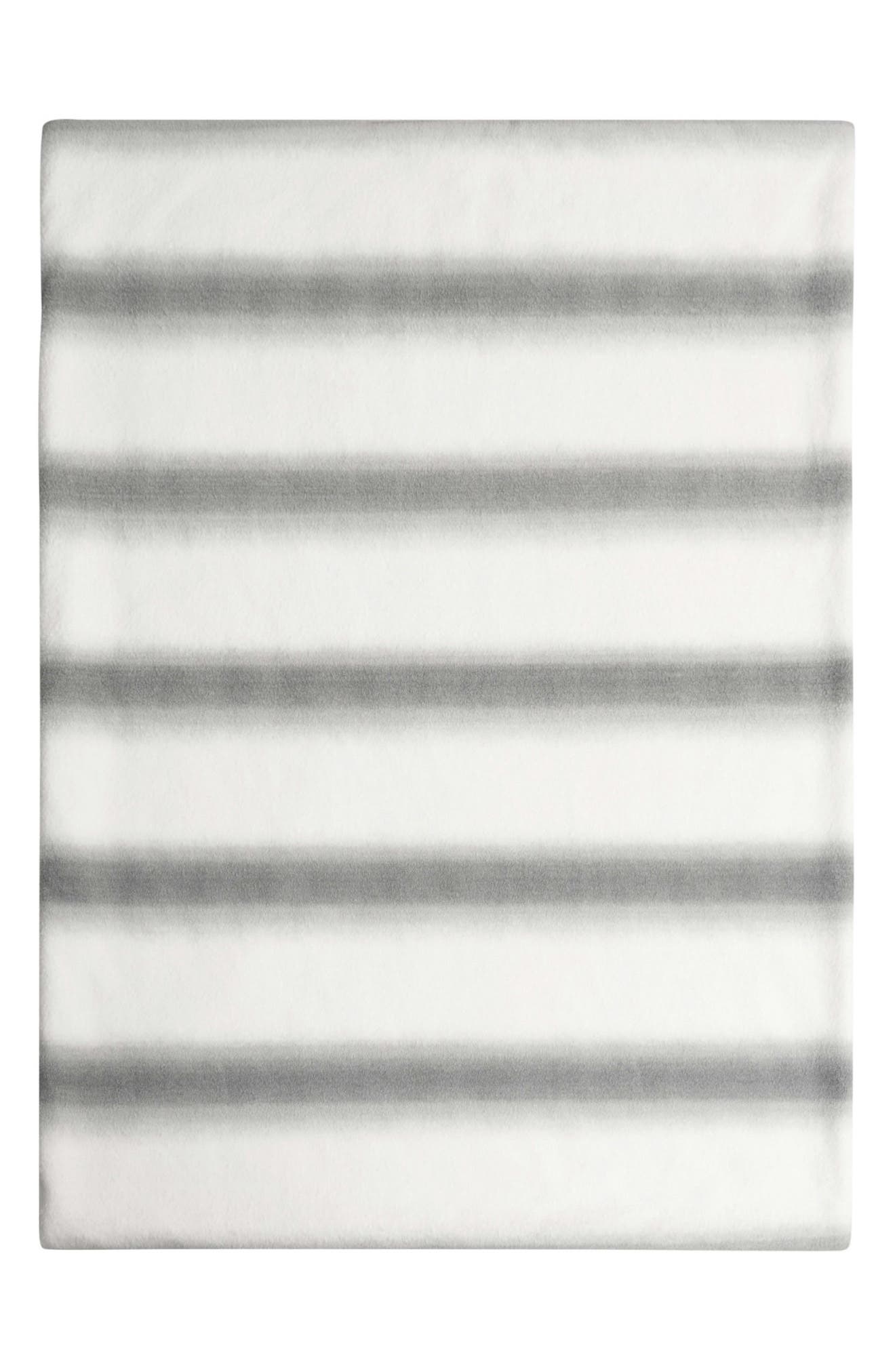 Nine West Stripe Faux Fur Blanket