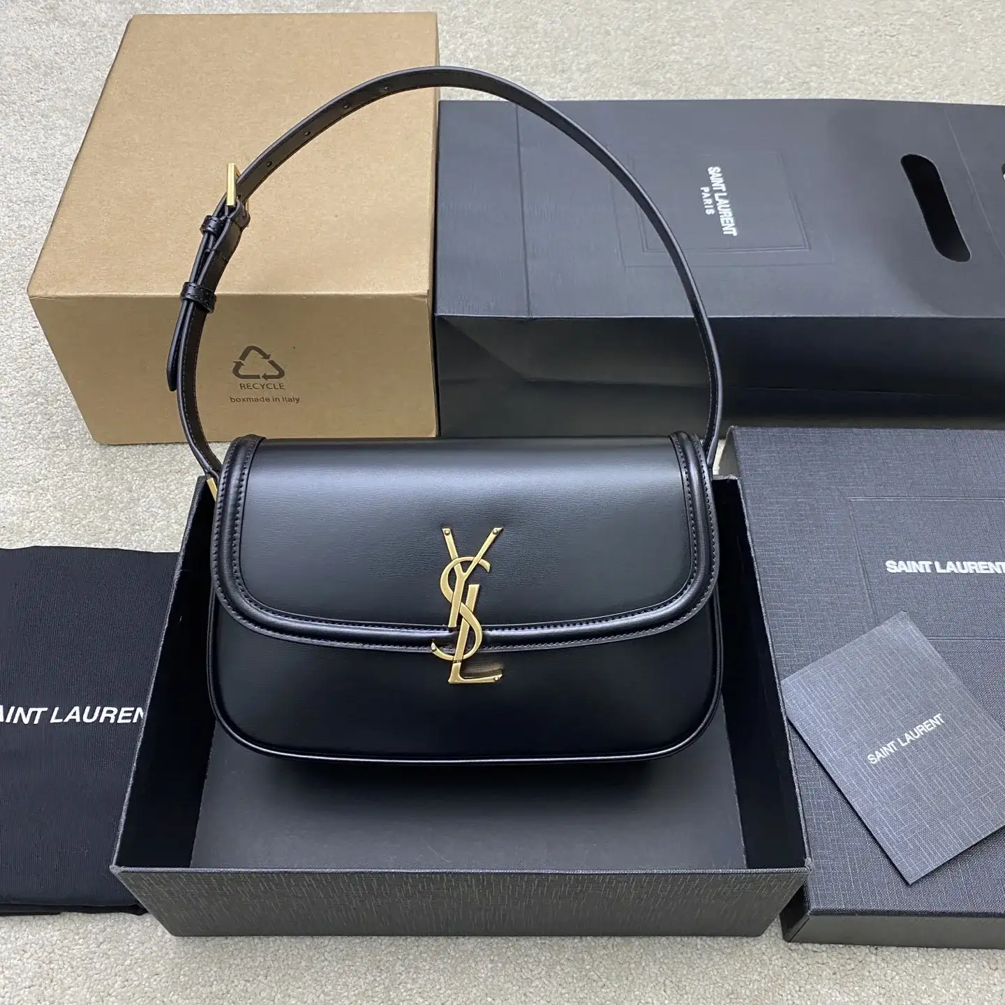 Saint Laurent Lambskin Shoulder Bag product photo from LabelPicks