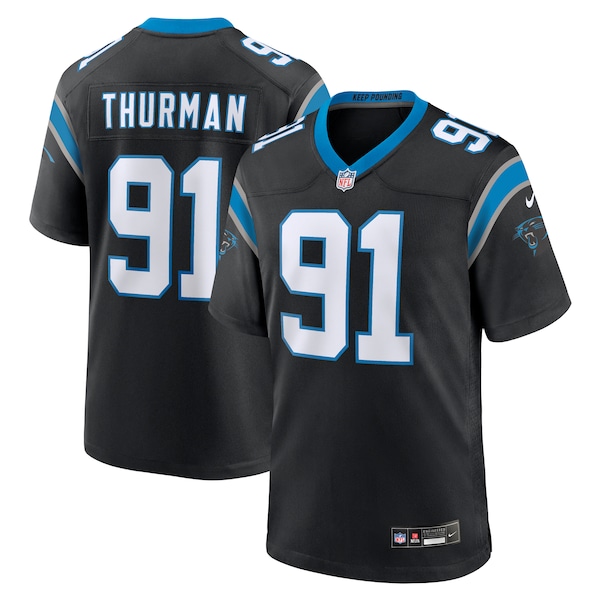 Nick Thurman Carolina Panthers Nike Team Game Jersey -  Black