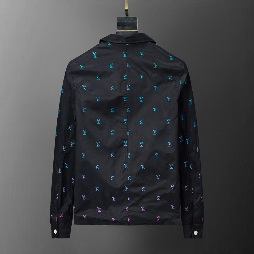 0915New limited edition checkerboard patchwork washed jacket