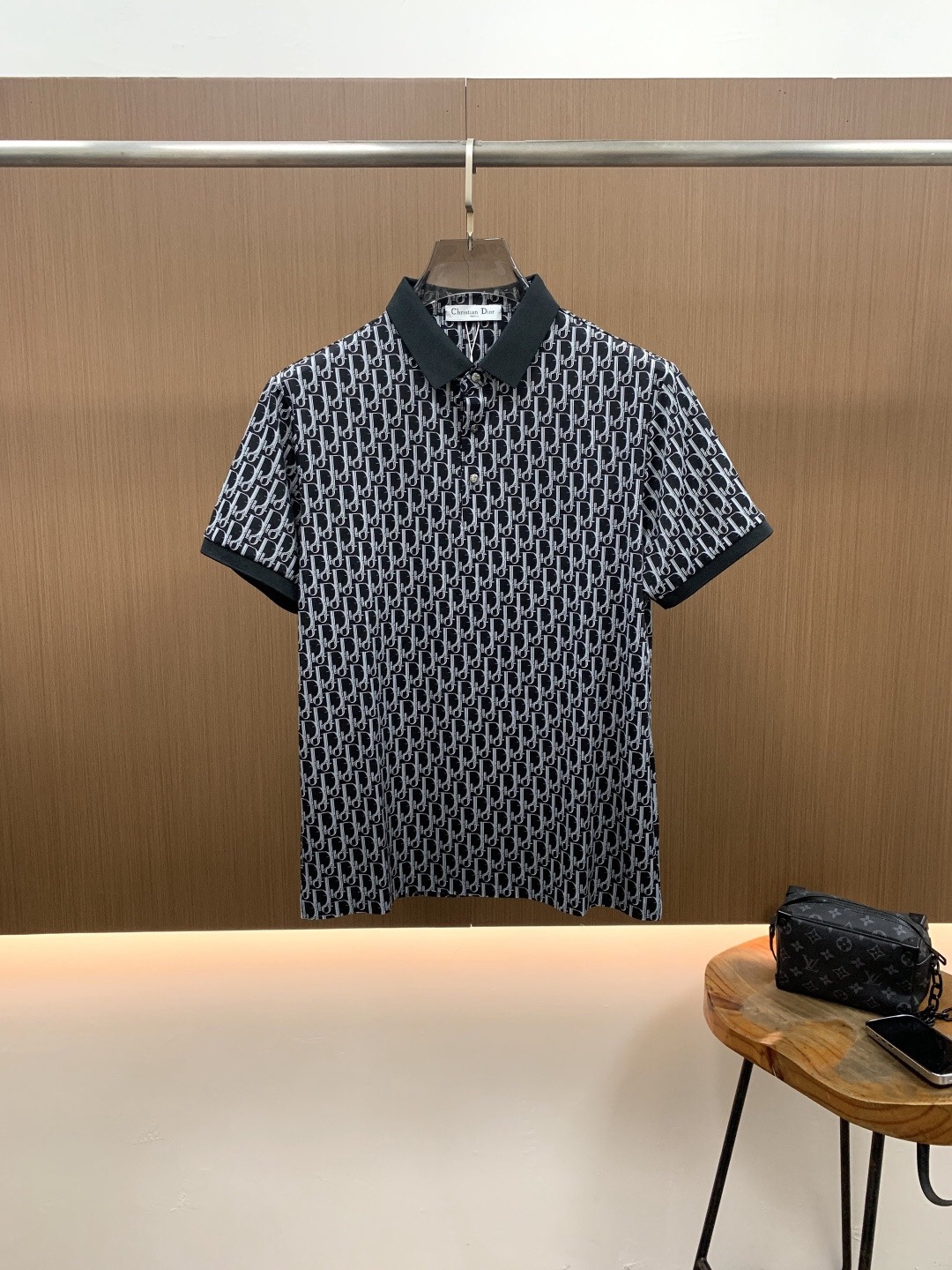 0529 Classic letter prints polo shirt