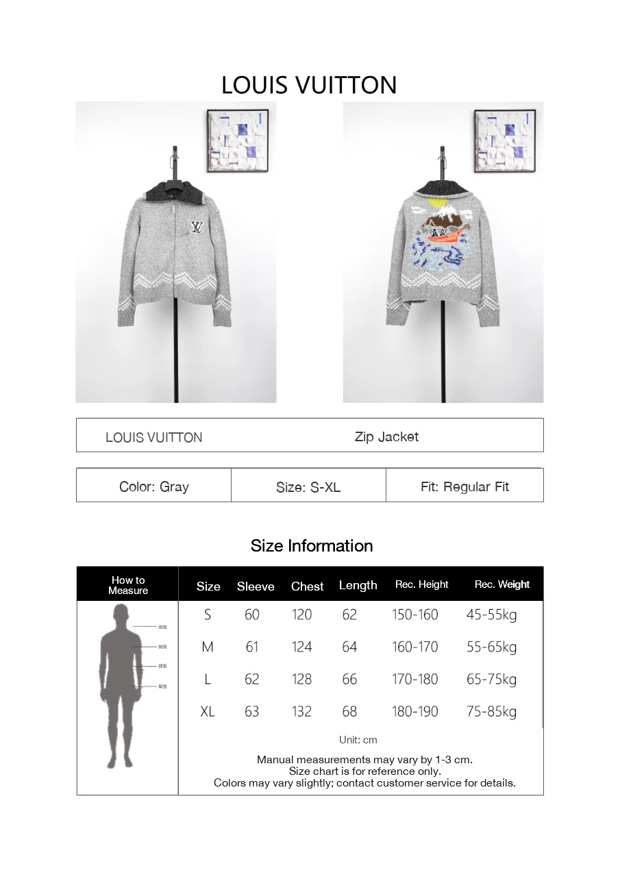 Louis Vuitton Grey Sailboat Fishing Zip Sweater Jacket product photo from LabelPicks