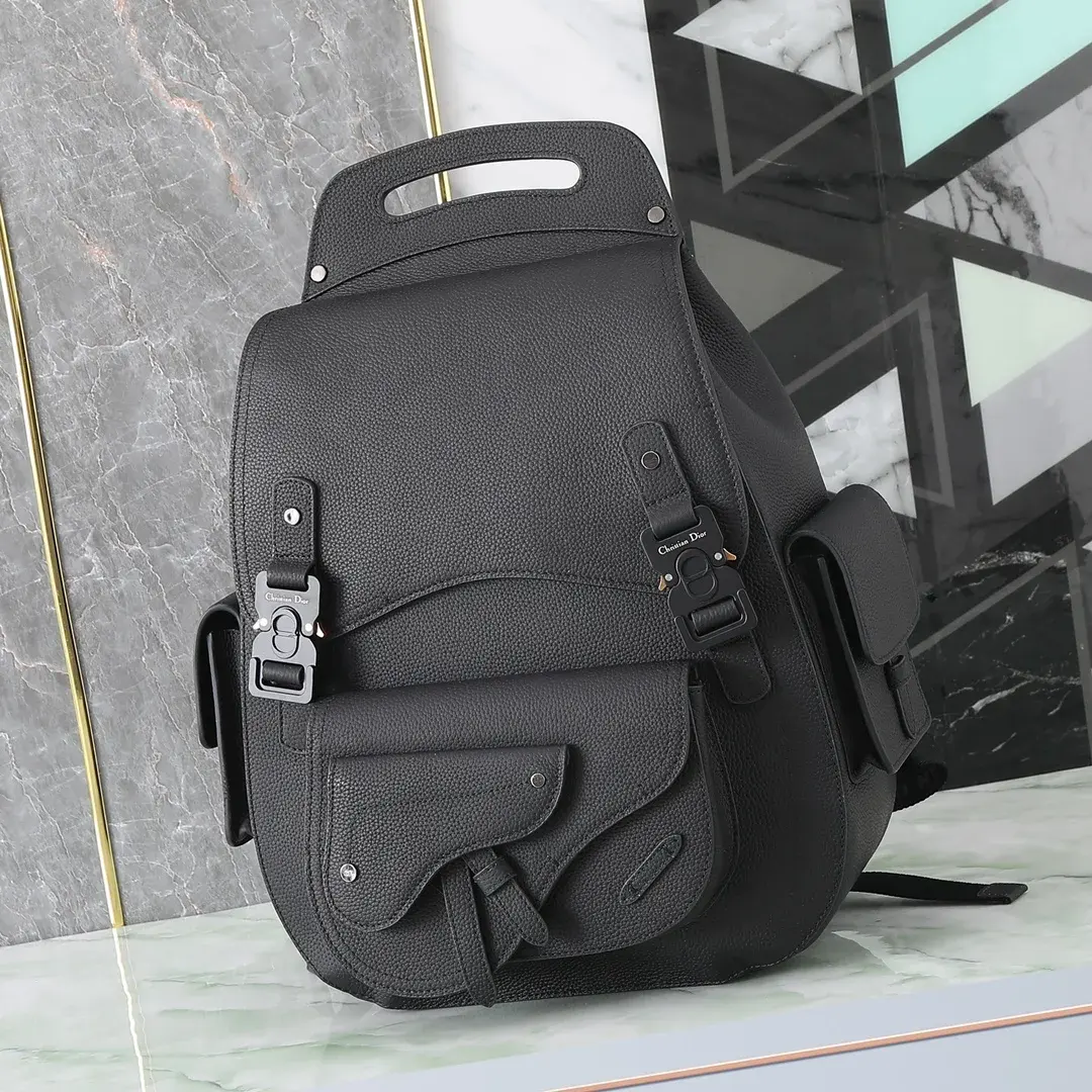 Dior Gallop Black Grained Leather Backpack product photo from LabelPicks
