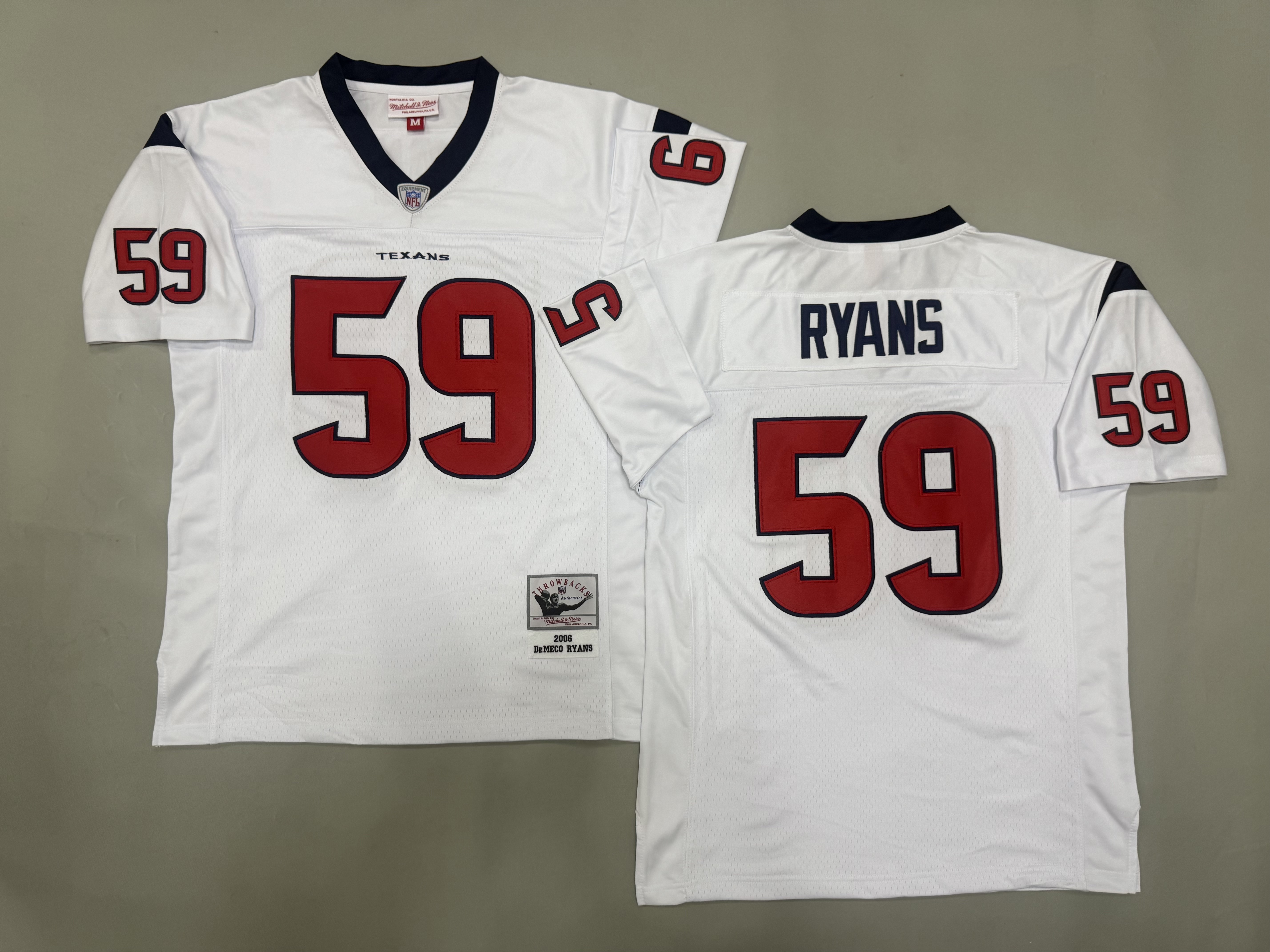 DeMeco Ryans Houston Texans Authentic Throwback Retired Player Jersey