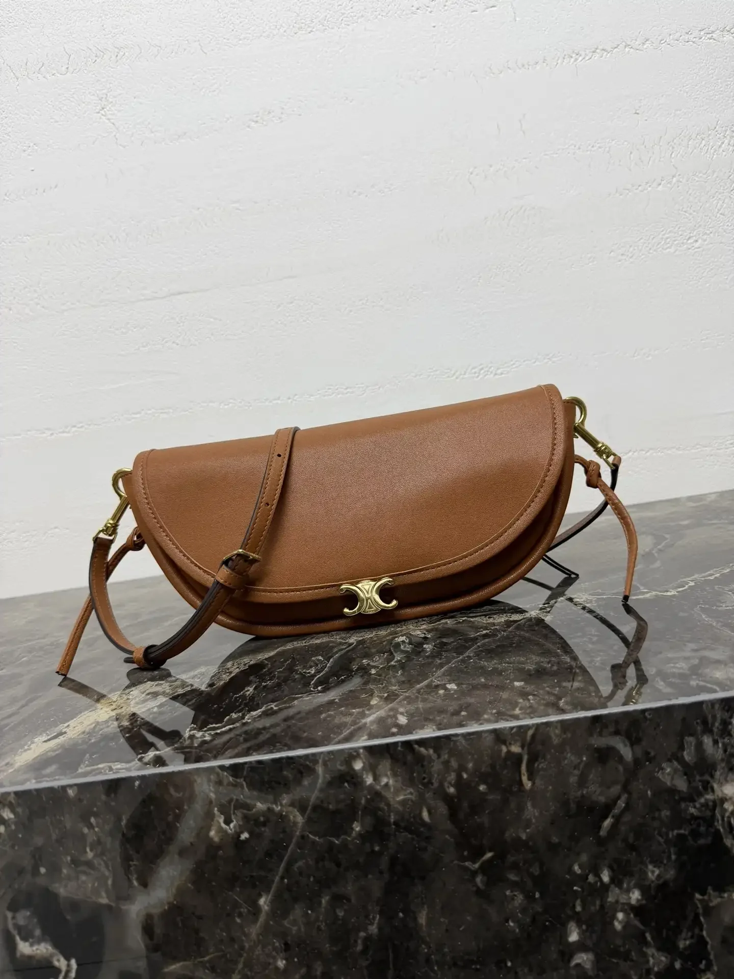 Celine Triomphe Lambskin Crossbody Bag product photo from LabelPicks