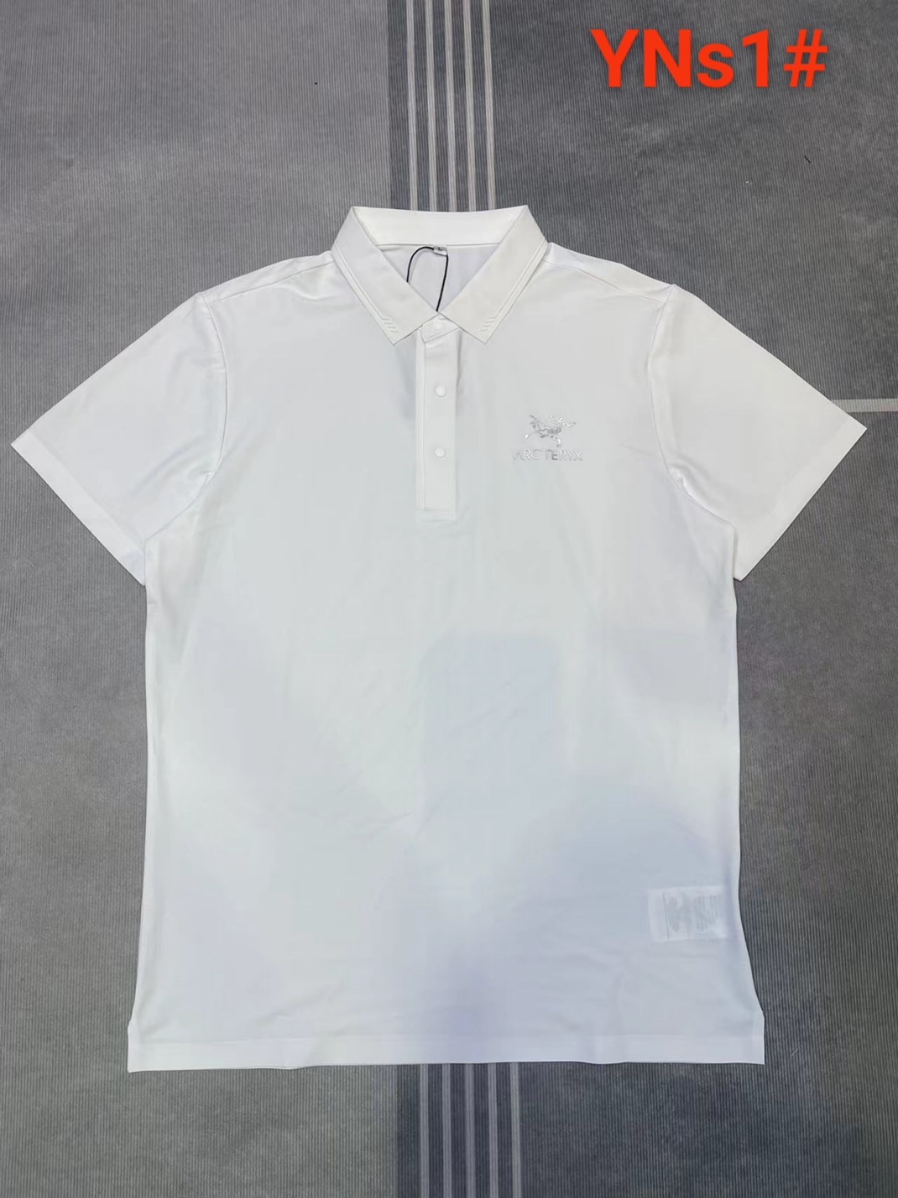 0408 Classic jacquard knit lapel short sleeve shirt