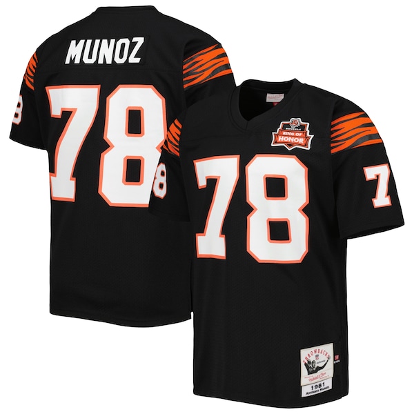 Anthony Muñoz Cincinnati Bengals  Authentic Throwback Retired Player Jersey - Black