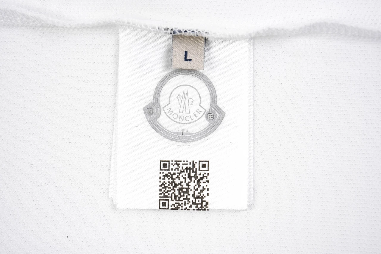 Moncler White Contrast-Collar Snap Polo Shirt product photo from LabelPicks