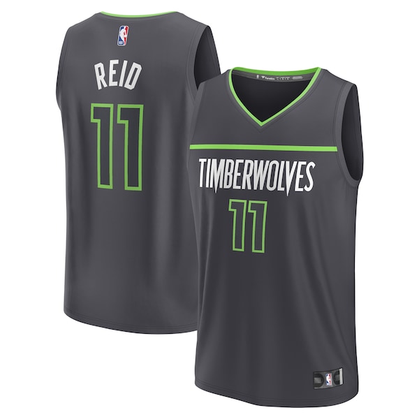 Naz Reid Minnesota Timberwolves  Youth Fast Break Replica Player Jersey - Statement Edition - Black