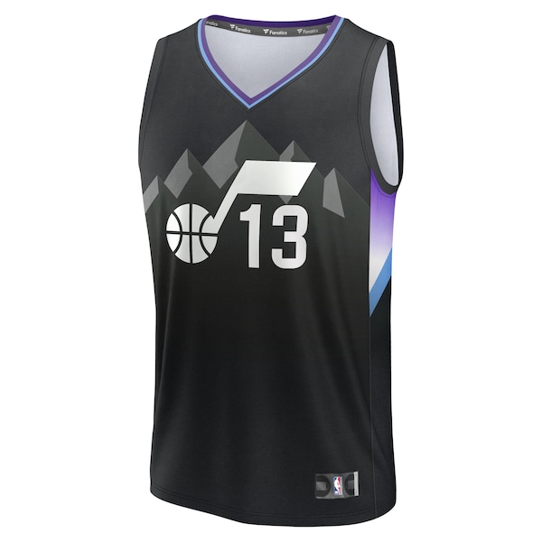 Walter Clayton Jr. Utah Jazz  Fast Break Replica Player Jersey - Statement Edition - Black