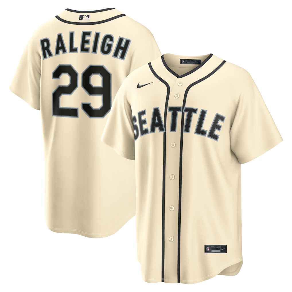 Cal Raleigh Seattle Mariners Nike Alternate Limited Player Jersey - Cream
