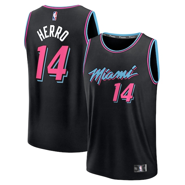 Tyler Herro Miami Heat  2025/26 City Edition Fast Break Jersey - Black