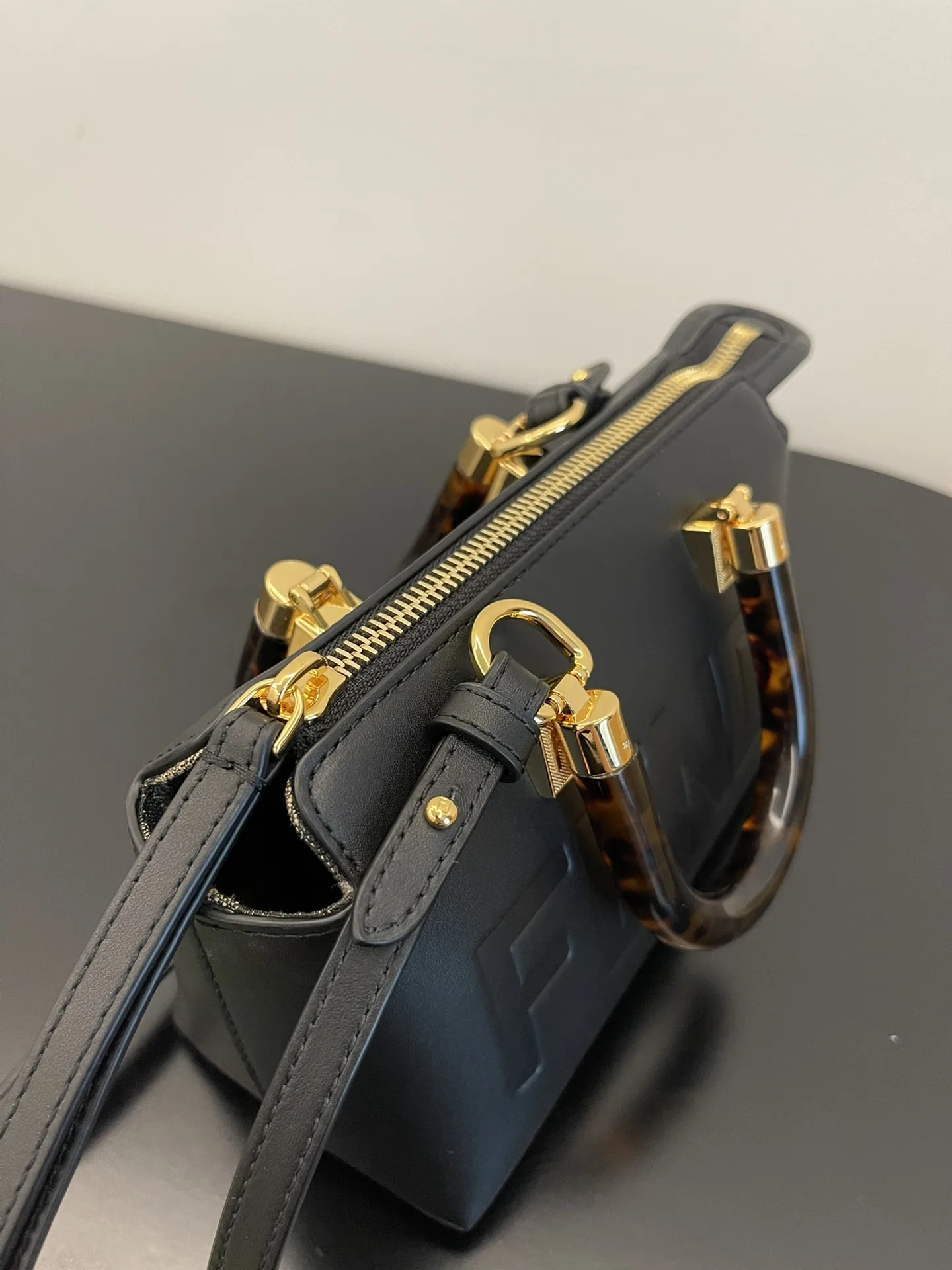 Fendi Black Calfskin Top Handle Bag product photo from LabelPicks
