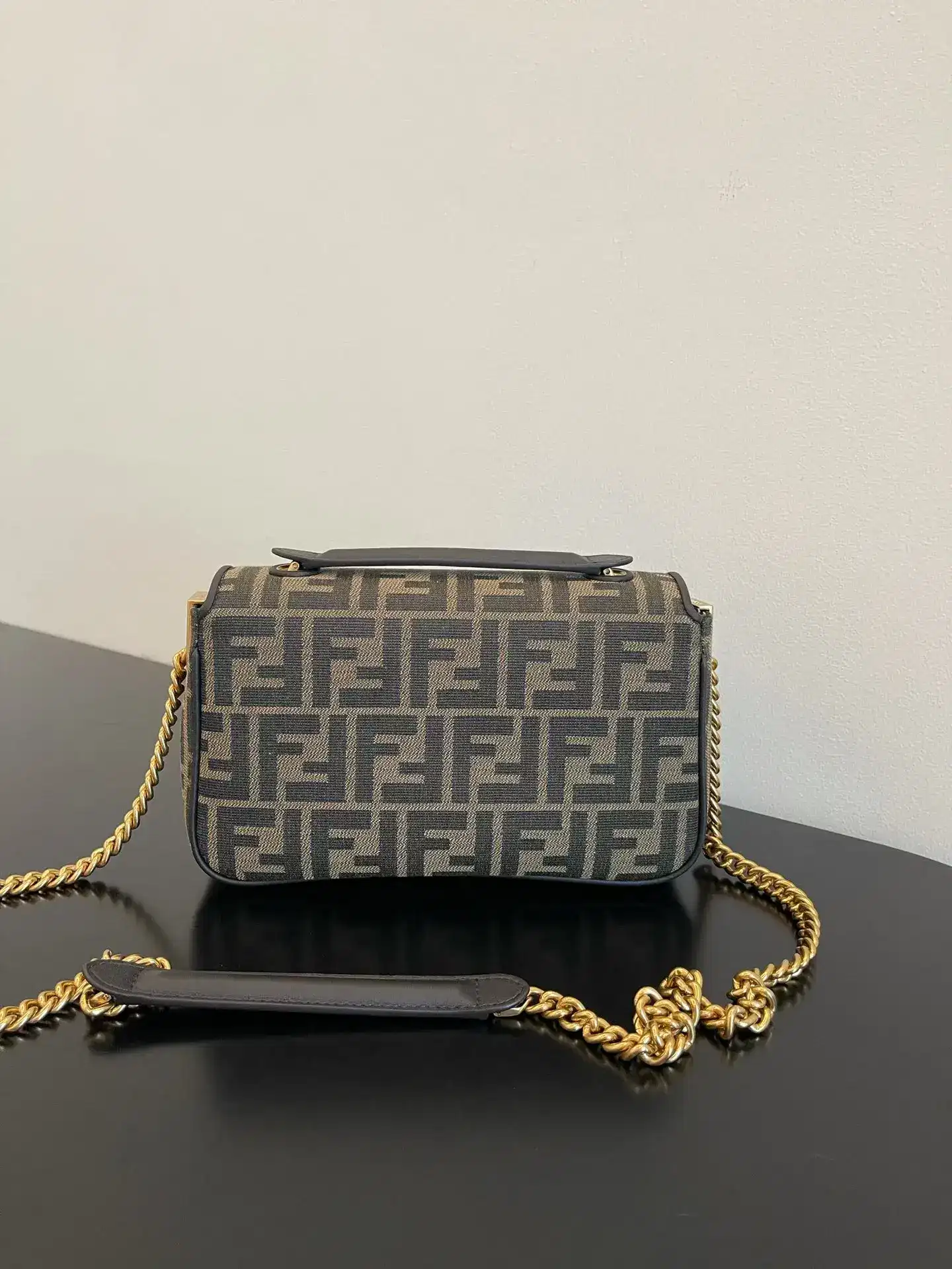 Fendi Brown Baguette Monogram Canvas Crossbody Bag product photo from LabelPicks