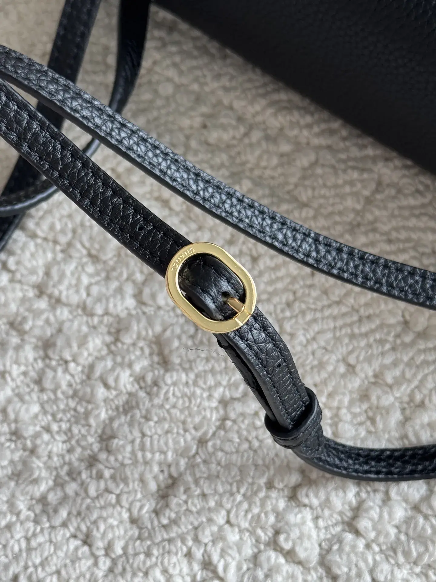 Chanel Burgundy Classic Flap Grained Leather Shoulder Bag product photo from LabelPicks