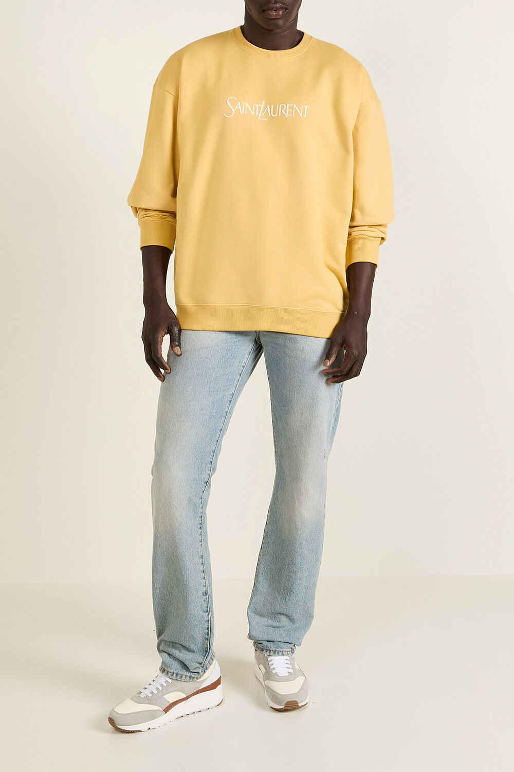 SAINT LAURENT סווטשירט עם צווארון מעוגל
