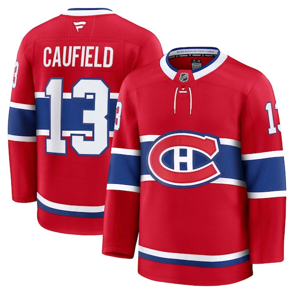 Cole Caufield Montreal Canadiens  Home Premium Jersey - Red
