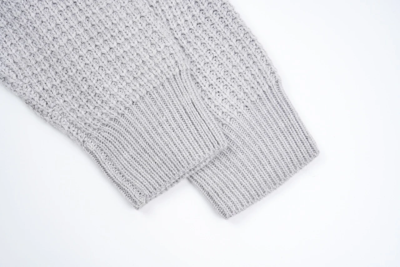 Chrome Hearts Grey Waffle Cashmere Blend Cardigan product photo from LabelPicks