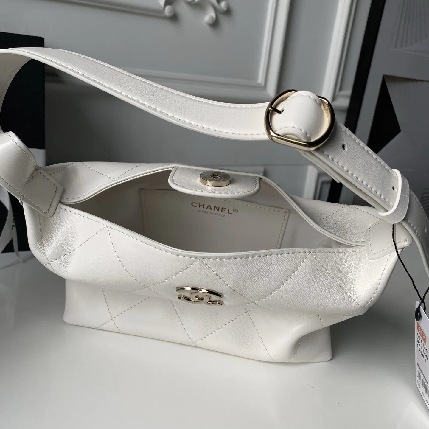 Chanel Black Lambskin Hobo Bag product photo from LabelPicks
