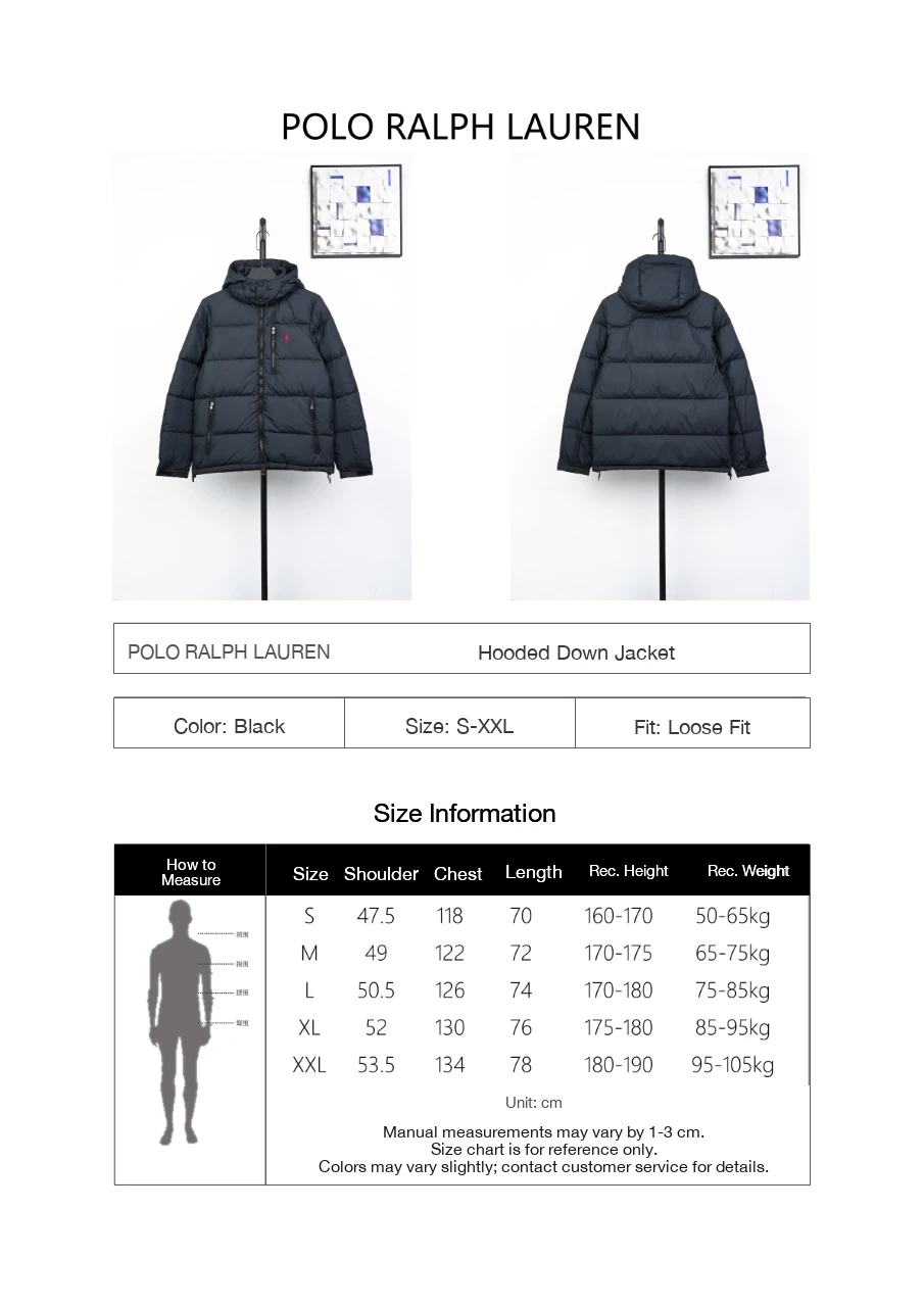 Ralph Lauren Black Pony Embroidered Hooded Down Jacket product photo from LabelPicks